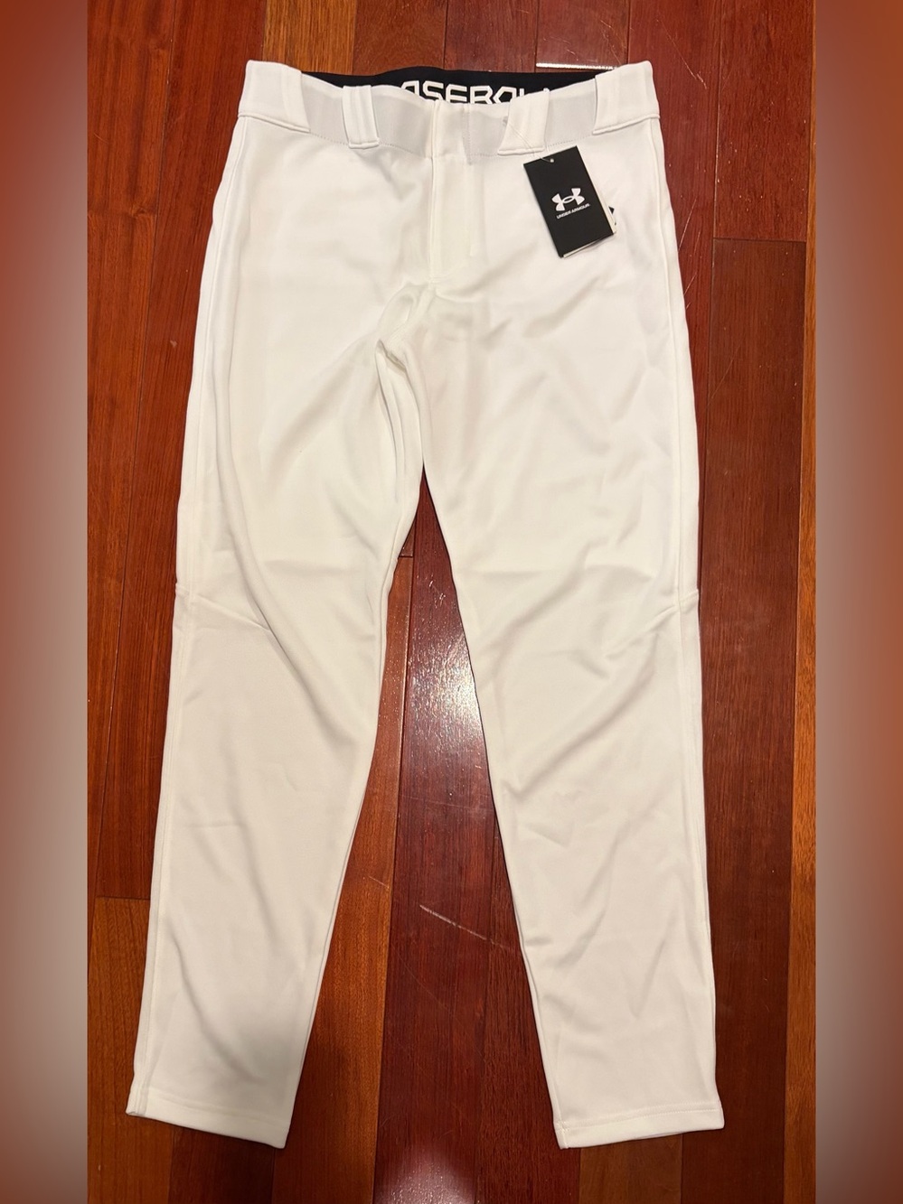 NWT Under Armour Youth Large White Baseball Pants
